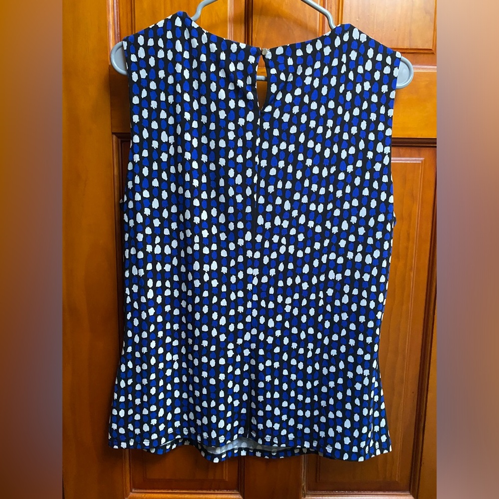 Calvin Klein CK Women’s Pleat neck Shell Sleeveless Top Blouse Large L - Picture 5 of 7